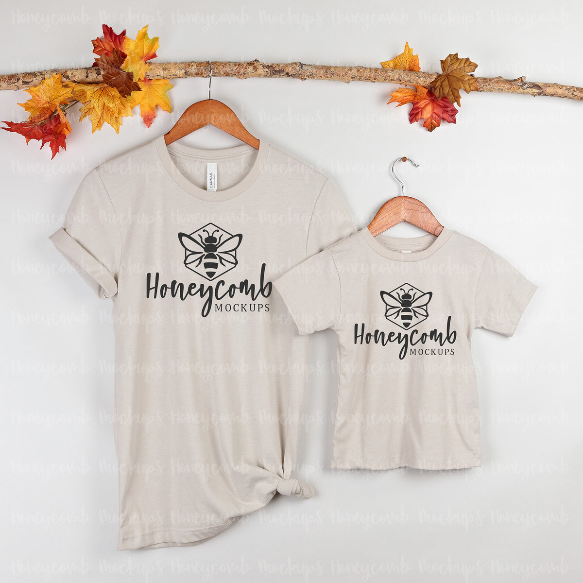 Bella Canvas 3001T and 3001 | Heather Dust | Fall | Mommy and Me | SKU1834