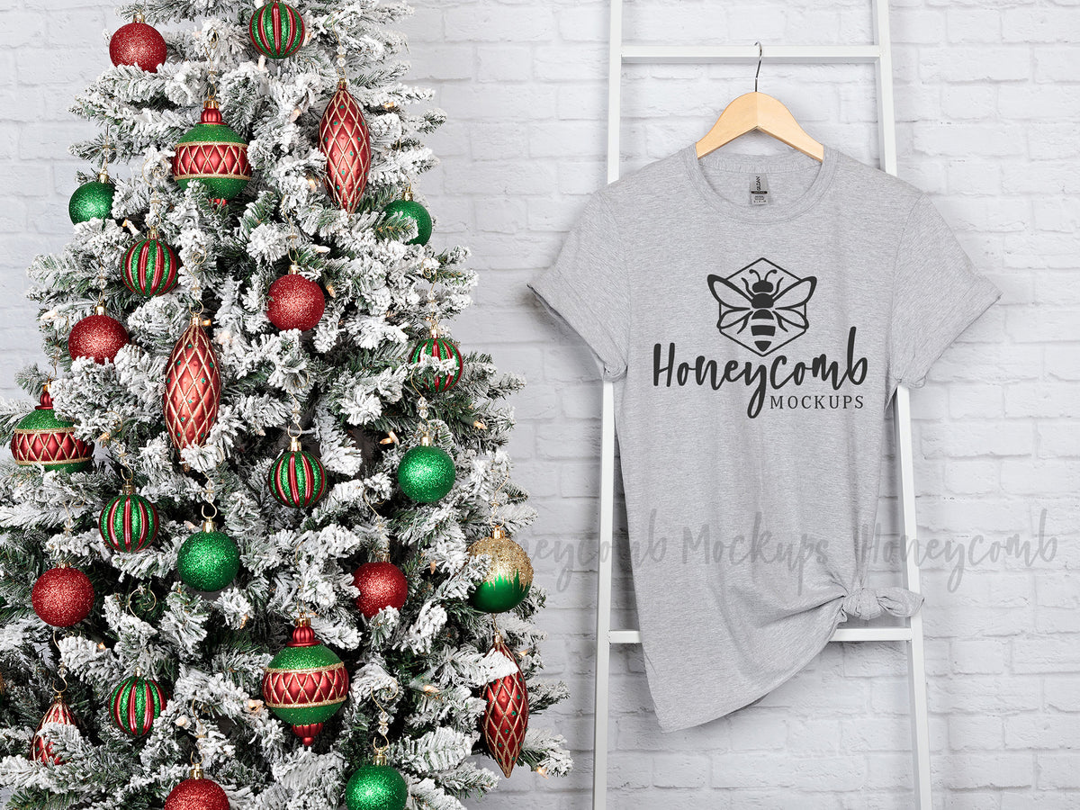 Gildan 64000 T-Shirt | Sport Grey | Christmas | SKU1923