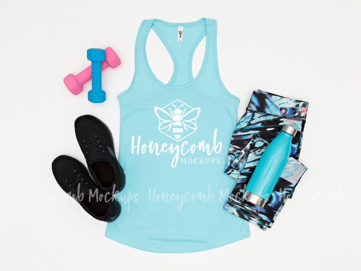 Next Level 1533 Womens Ideal Racerback Tank | Cancun | Workout | SKU1189