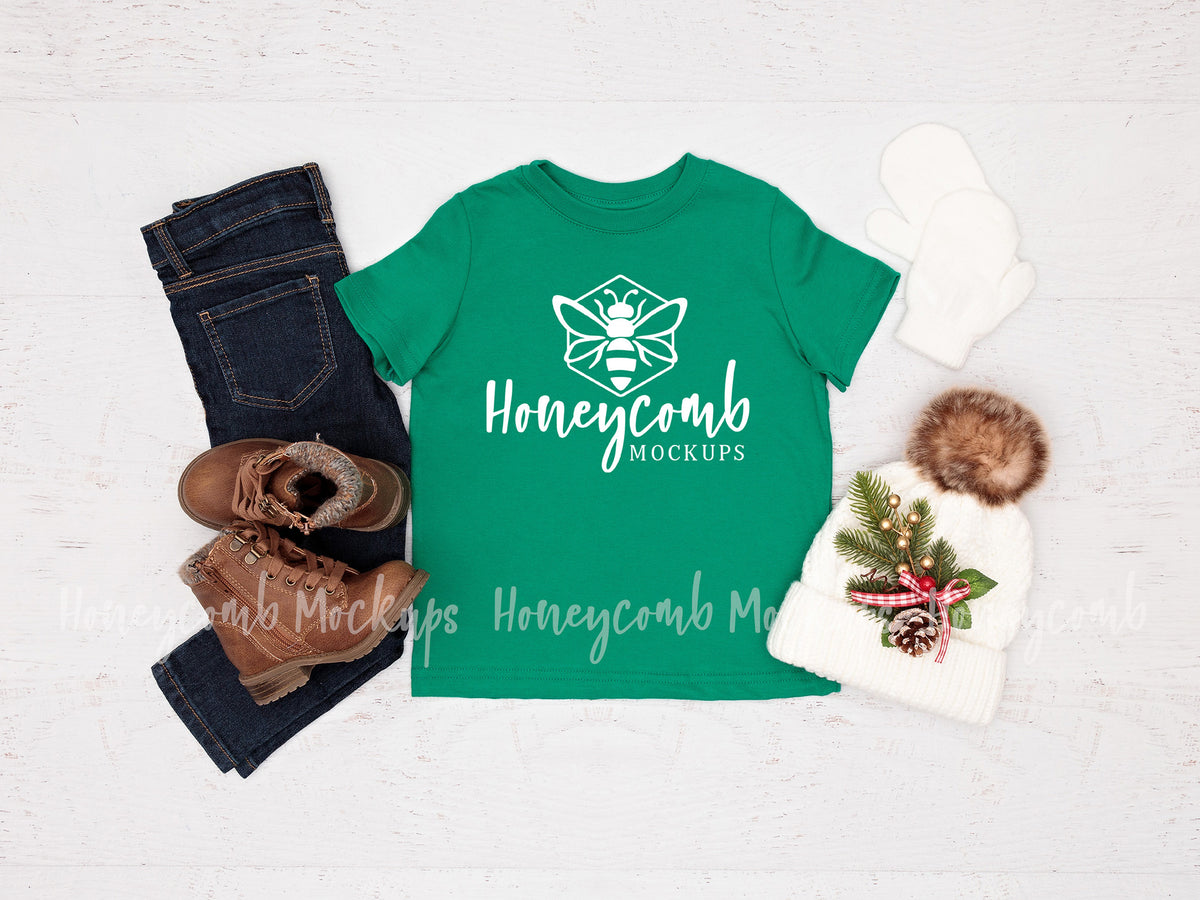 Rabbit Skins 3321 T-Shirt | Kelly | Christmas | Toddler Girl | SKU1714