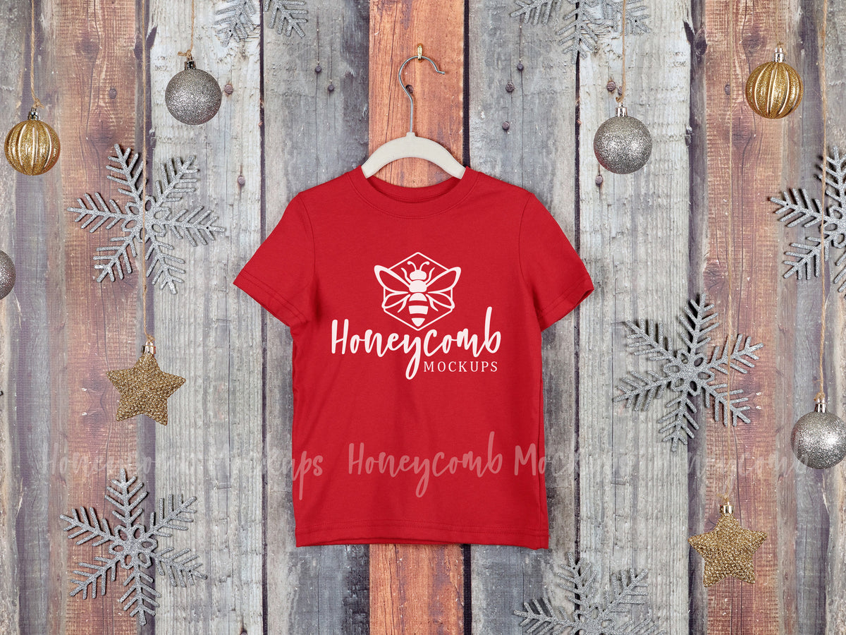 Rabbit Skins 3321 T-Shirt | Red | Christmas | Hanging | SKU2195