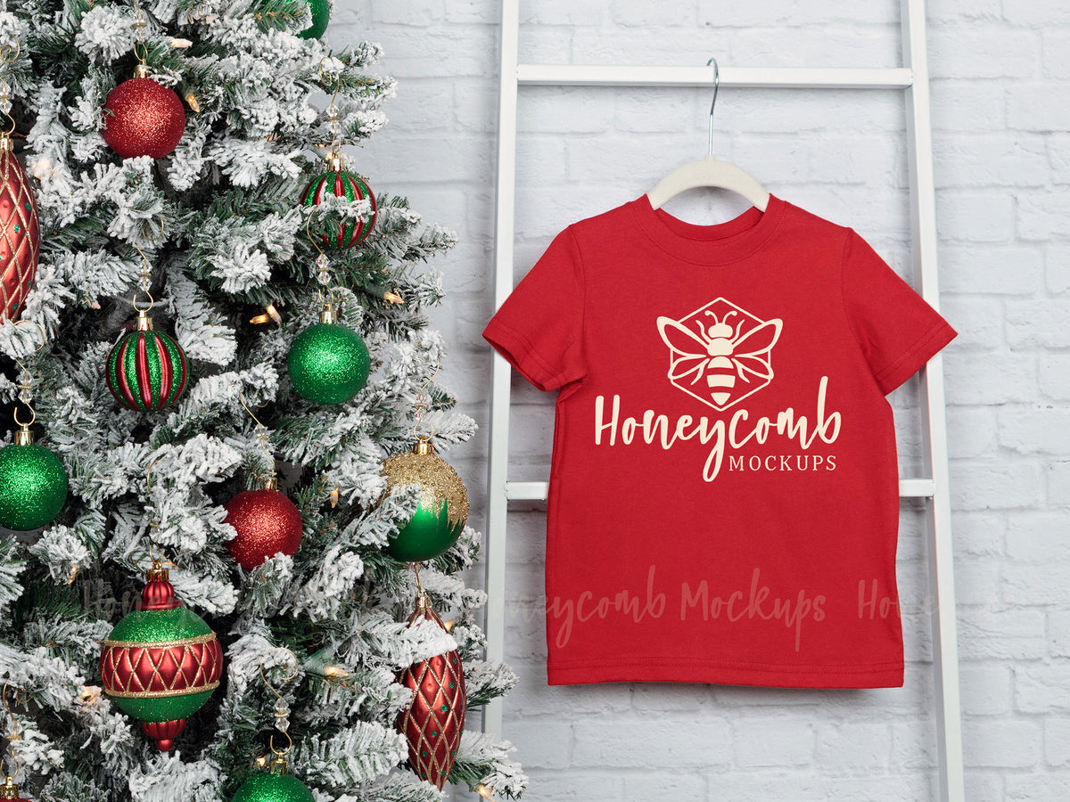 Rabbit Skins 3321 T-Shirt | Red | Christmas | SKU1900