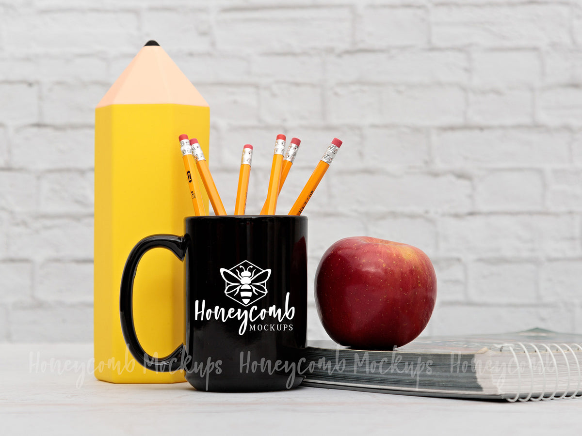 15 Ounce Mug | Black | Teacher | SKU1855