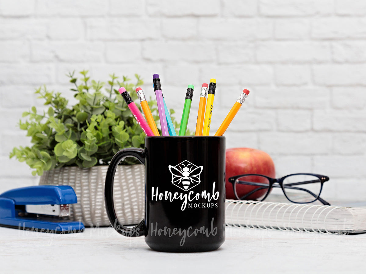 15 Ounce Mug | Black | Teacher | SKU1857