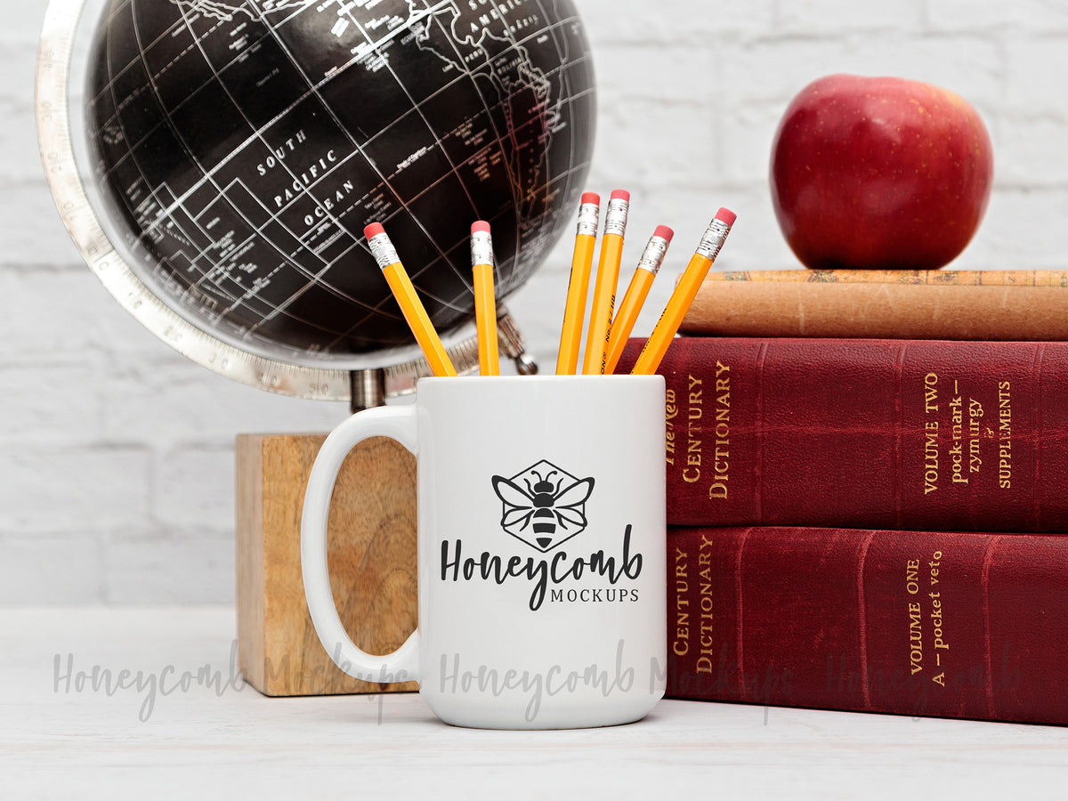 15 Ounce Mug | White | Teacher | SKU1858