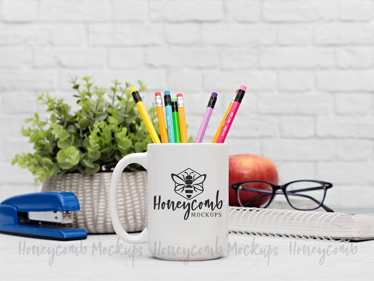 15 Ounce Mug | White | Teacher | SKU1854