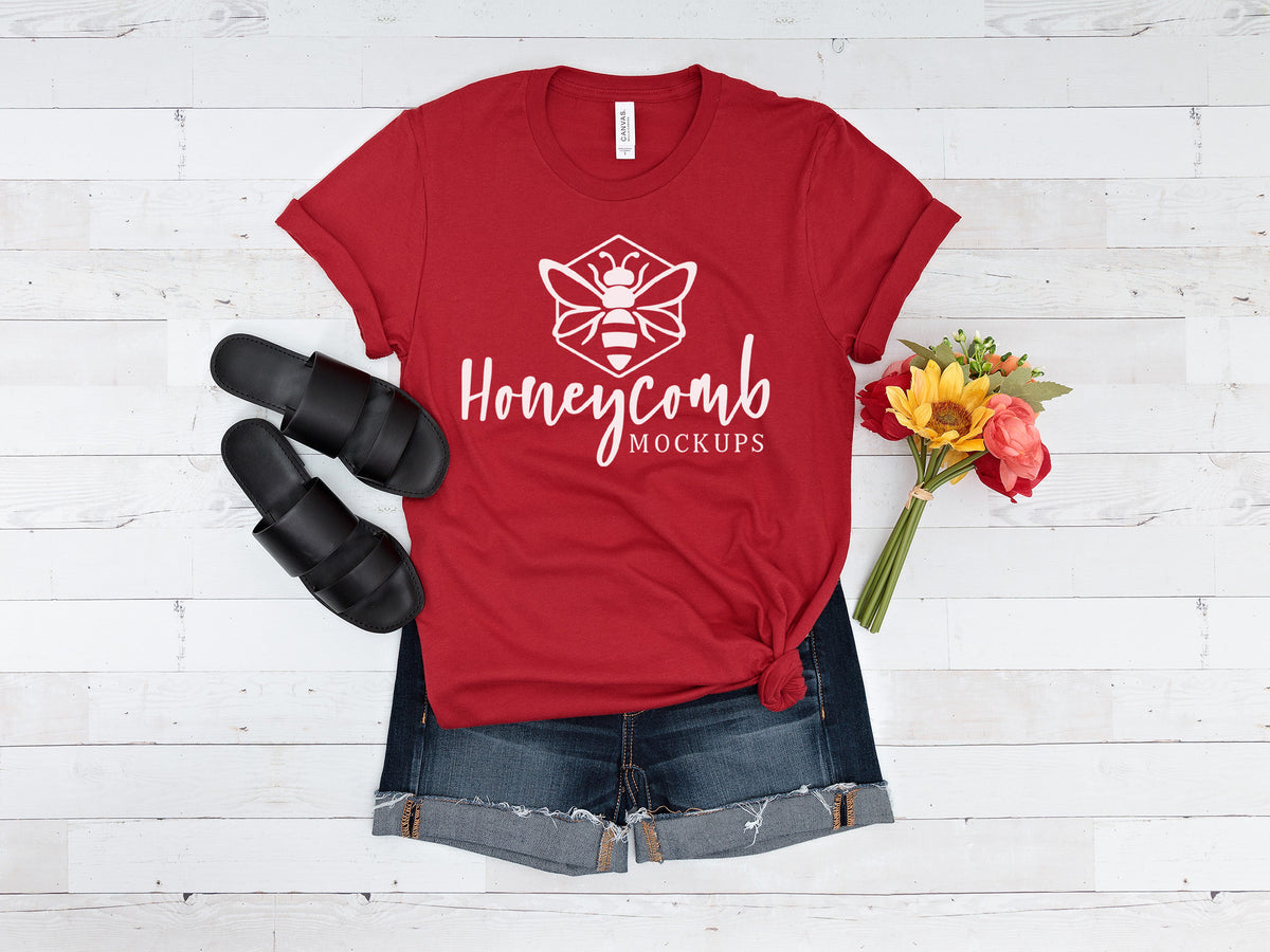 Bella Canvas 3001 T-Shirt | Canvas Red | SKU1553