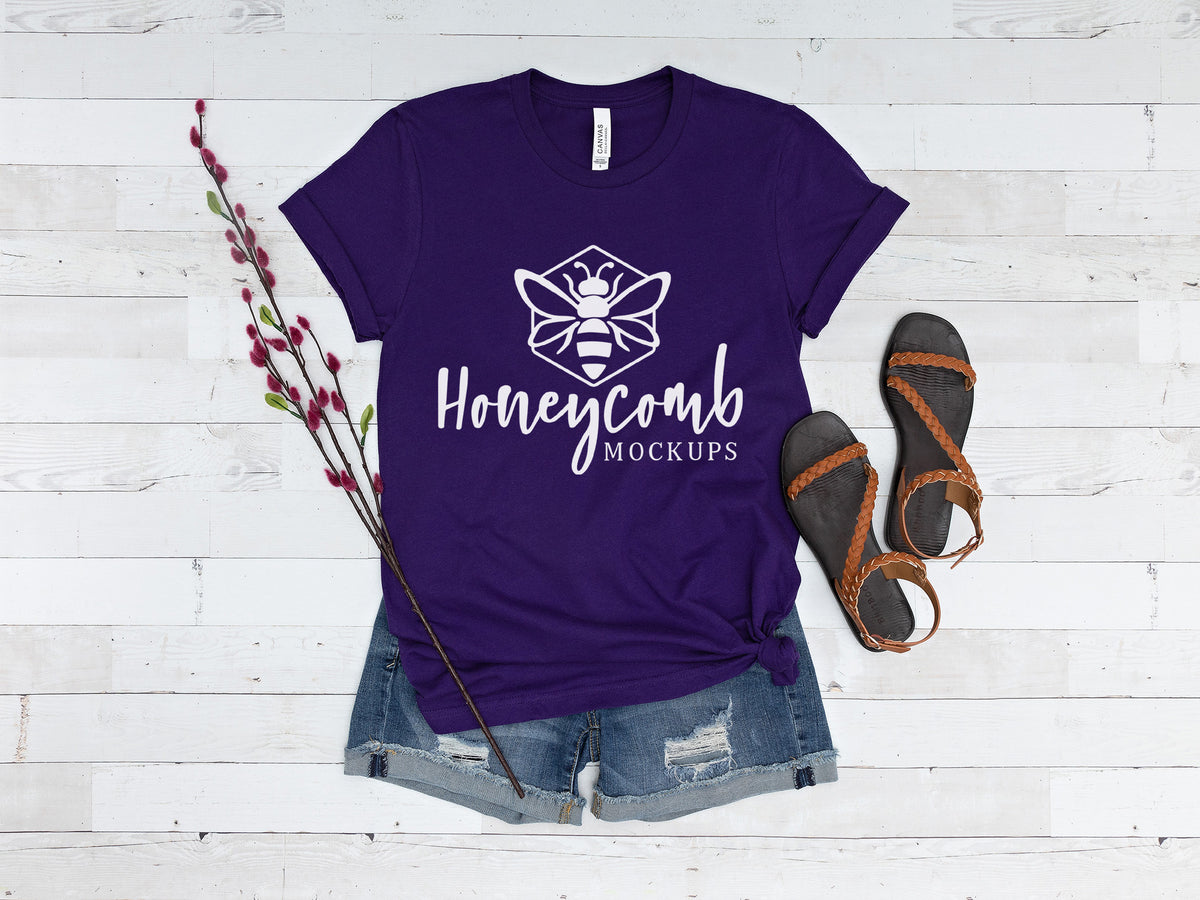 Bella Canvas 3001 T-Shirt | Purple | SKU1593