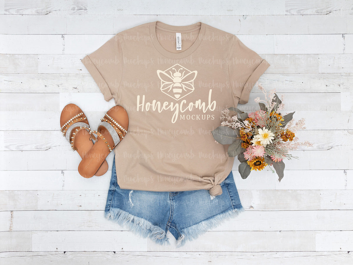 Bella Canvas 3001 T-Shirt | Tan | SKU1598