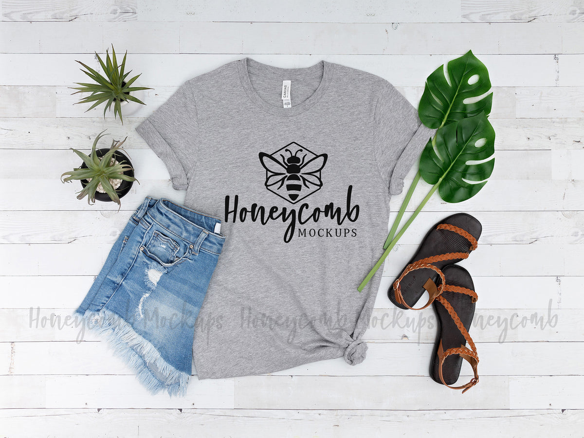 Bella Canvas 3001 T-Shirt | Athletic Heather | SKU1547