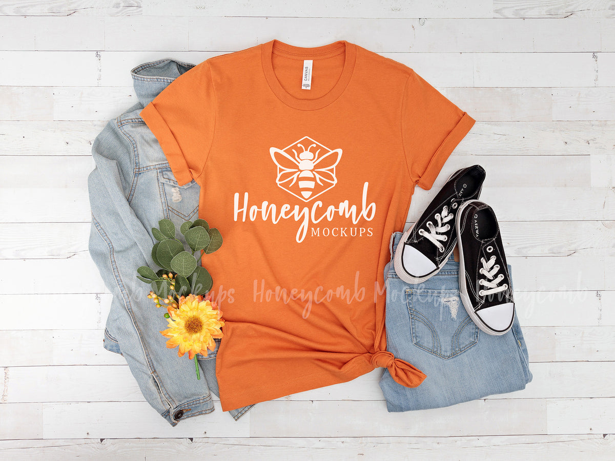 Bella Canvas 3001 T-Shirt | Burnt Orange | SKU1552